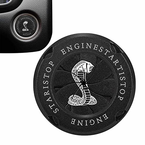 Auto Motor Start Button Cover - Auto Innen Schutzschalter Knopfabdeckung | Auto Motorrad Zündschloss Dekorative Zink-Legierung Deckel mit Schläuchenmuster Delr von delr