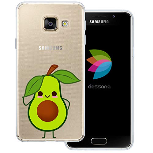 dessana Süßes Gemüse transparente Schutzhülle Handy Case Cover Tasche für Samsung Galaxy A3 (2016) Süße Avocado von dessana