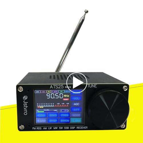 Upgraded ATS-25Max v5.2b All Full Bands SI4732 Receiver Portable 2.4 inch FM AM LSB USB LW SSB Shortwave Color Touching Screen Aluminum Alloy 3000Mah Battery Big Speaker Nice Sound von dikkod