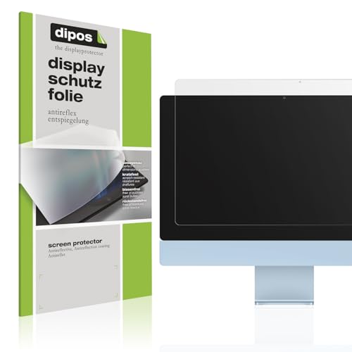 dipos I 2x Schutzfolie matt kompatibel mit Apple iMac M3 24 Zoll 2024 Folie Displayschutzfolie, Ultra-Dünn, Entspiegelt, Case-Friendly von dipos