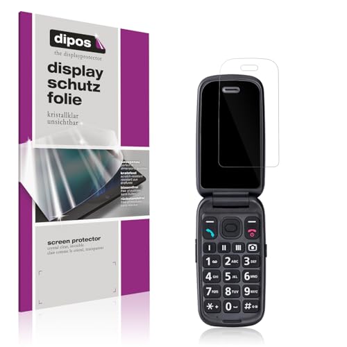 dipos I 4x Schutzfolie klar passend für Panasonic KX-TU446EXC Seniorenhandy Folie Displayschutzfolie, Ultra-Dünn, Case-Friendly, Fingerprint-Kompatibel von dipos