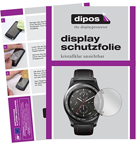 dipos I 6X Schutzfolie klar kompatibel mit Huawei Original Porsche Design Smartwatch P9820 Folie Displayschutzfolie von dipos