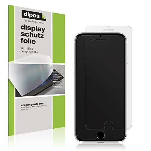 dipos I 6X Schutzfolie matt kompatibel mit Apple iPhone SE (2022) Folie Displayschutzfolie (bewusst Kleiner als das Glas, da Dieses gewölbt ist) von dipos