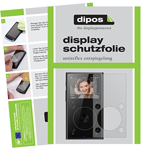 dipos I 6X Schutzfolie matt kompatibel mit FiiO X1 II MP3-Player Folie Displayschutzfolie von dipos