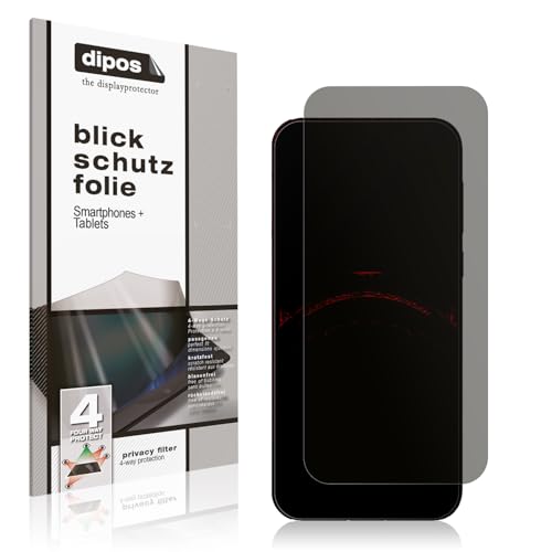 dipos I Blickschutzfolie kompatibel mit Honor X5b Plus Display-Schutzfolie matt mit 4-Wege Sichtschutz-Effekt von dipos