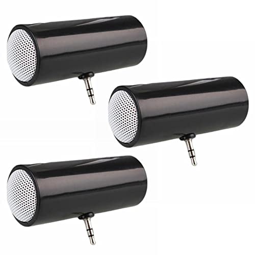 dissot 3X 3,5-mm-Klinken-Stereo-Minilautsprecher Tragbarer MP3-Musik-Player LautsprecherverstäRker Lautsprecher für Mobiltelefon Tablet PC-Schwarz dissot 3X 3,5-mm-Klinken-Stereo-Minilautsprecher Tragbarer MP3-Musik-Player LautsprecherverstäRker Lautsprecher für Mobiltelefon Tablet PC-Schwarz von dissot