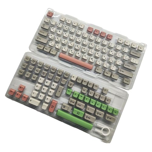 138Key 9009 Retro XDA Höhe Tastenkappen PBTs Farbsublimation Tastenkappe für mechanische Tastaturen, Spieltastenkappen, Schalter von divuukyi