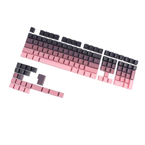 Ergonomische Tastenkappen in farbechter Farbe, 133-teiliges Tastenkappen-Set OEM-Höhe für mechanische Tastatur-Enthusiasten von divuukyi