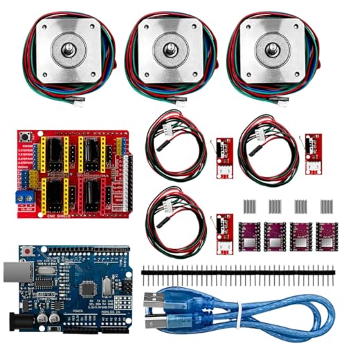 Nema17 Schrittmotor 42 Motor + CNC-Schild Graviermaschine 3D-Drucker-Teile + 3 Stück A4988-Treiber-Erweiterungsplatine Nema17 Schrittmotor 42 Motor + CNC-Schild Graviermaschine 3D-Drucker-Teile + 3 Stück A4988-Treiber-Erweiterungsplatine von divuukyi