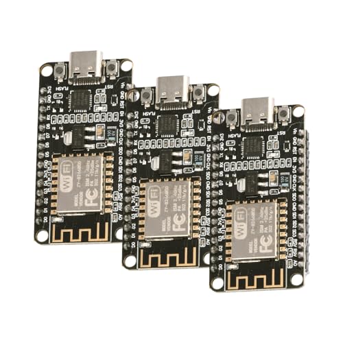 3 Stück ESP8266 12F NodeMCU Modul V3 WiFi Development Board mit CP2102 kompatibel mit Arduino, Typ C von diymore