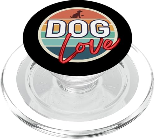 Hundeliebe-Logo PopSockets PopGrip für MagSafe von dog master mistress pet pet pet paw bark breed