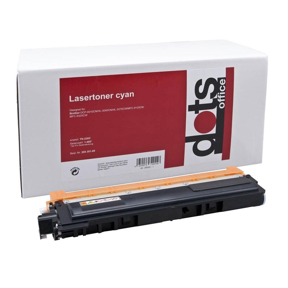 dots Toner kompatibel zu brother TN-230C cyan von dots