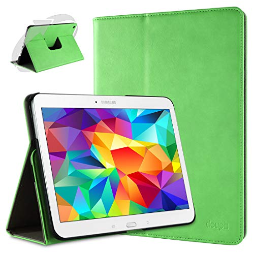 doupi Deluxe Schutzhülle für Samsung Galaxy Tab E (9,6 Zoll), 360 Grad drehbar Tablet Etui Schutz Hülle Ständer Cover Tasche, grün von doupi