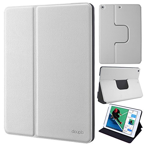 doupi FlipCase für iPad 2 3 4, Deluxe Schutzhülle Klappbar mit Smart Sleep/Wake Up Funktion Aufstellbar Ständer, weiß von doupi