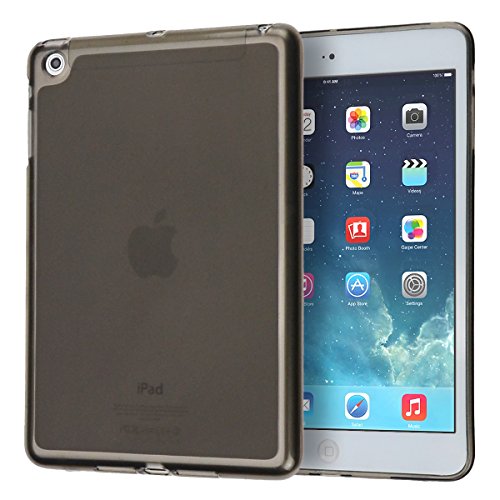 doupi PerfectFit Schutzhülle für iPad Mini 1/2 / 3, Staubschutz Matt Clear Design TPU Schutz Hülle Silikon Schale Bumper Case Schutzhülle Cover, schwarz von doupi