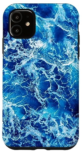 Hülle für iPhone 11 Blaues Ozean-Wassermuster von drypfactory