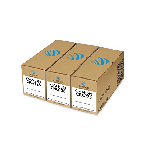 duston 3X CRG725, 3484B002AA Schwarz Toner kompatibel zu Canon LBP6000 LBP6020 LBP6020B MF3010 von duston