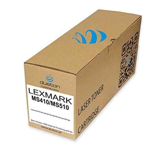 duston 50F2X00, 502X Schwarz Toner kompatibel zu Lexmark MS410d MS410dn MS510dn MS610de MS610dn MS610dte von duston