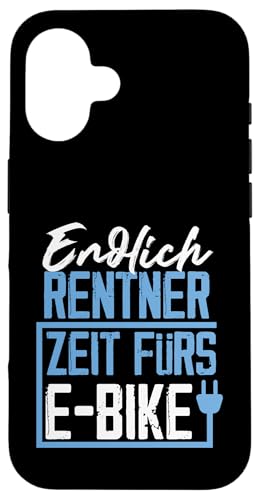 Endlich Rentner Zeit fürs E-Bike Fahrrad Design Hülle für iPhone 16 Endlich Rentner Zeit fürs E-Bike Fahrrad Design Hülle für iPhone 16 von e-Bike Designs für Rentner und den Ruhestand