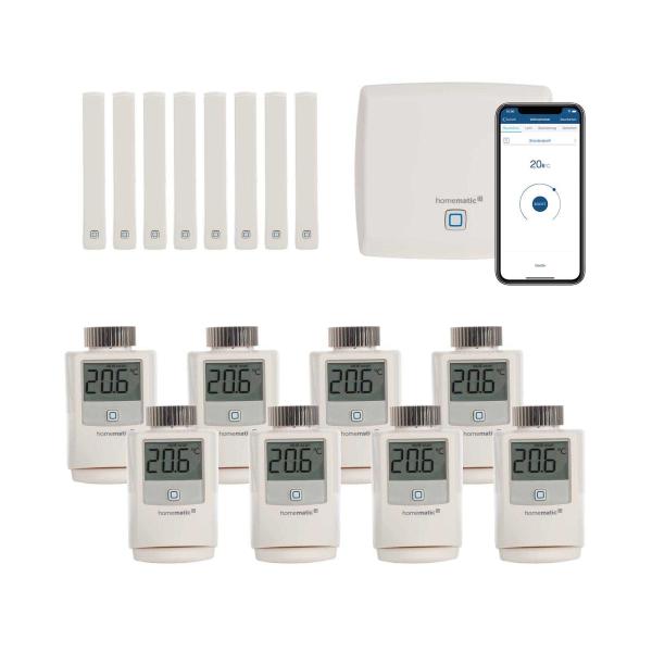 Homematic IP Smart Home Heizkörperthermostat Set für 5 Zimmer von eQ-3 - homematic