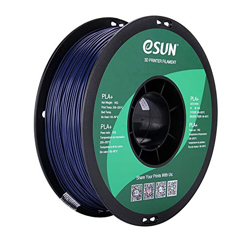 eSUN 1,75 mm dunkelblaues PLA PRO (PLA+) 3D-Drucker-Filament, 1 kg Spule, Dunkelblau von eSUN