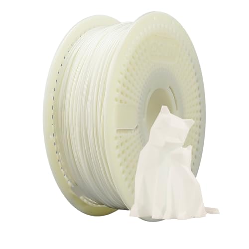 eSUN PLA+ Refill Filament und Spool Kit, Refill Spoolless PLA Plus 1.75mm und Removable Filament eSpool+, 1KG (2.2 LBS) für 3D Drucker, Weiß von eSUN