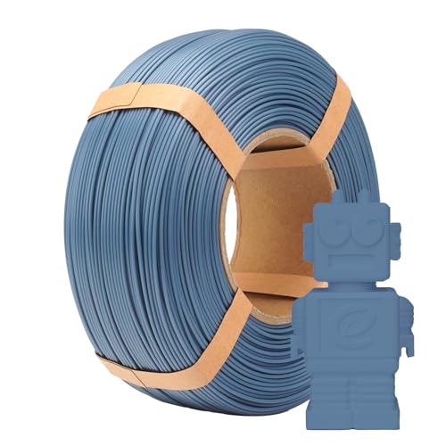 eSUN PLA Refill Filament 1.75mm, Spulenloses 3D Druck Filament Maßgenauigkeit +/- 0.05mm, 1KG Spule (2.2 LBS) Speedy PLA Filament für Hochgeschwindigkeitsdrucker, Grau von eSUN