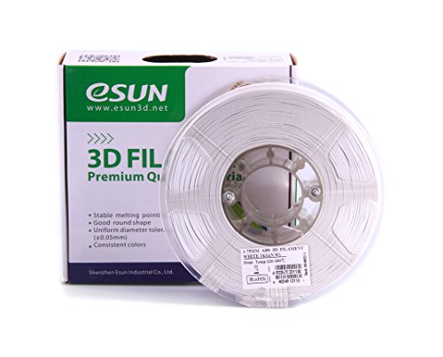 esun abs175 W1 ABS Filament – white44; 1,75 mm. – 1 kg. Pro Rolle von eSUN