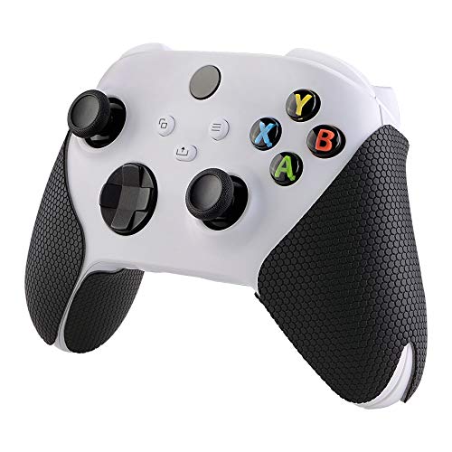 eXtremeRate PlayVital Griffe Aufkleber Anti-Rutsche Professionale Griffpolster Sticker Skin für Xbox Series X/S Controller(Schwarz) von eXtremeRate