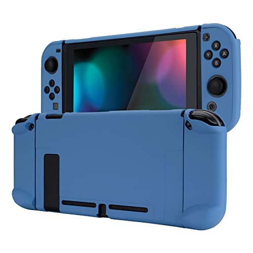 eXtremeRate Schutzhülle Kompatibel mit Nintendo Switch Joy Con Konsole, Case Schutzhülle Zubehör trennbare andockbare Hülle für Nintendo Switch(Luftwaffe Blau) von eXtremeRate