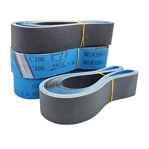 5PCS Carborundum Schleifsieb 2x36 Zoll Schleifband 50 x 915mm for Metall 915 Schleifbänder Körnung 60-1000 Mix Pack(Blue,400) von easyhaha