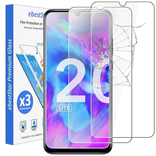 ebestStar - kompatibel mit Honor 20 Lite Panzer Schutz Glas (x3 Stück) Schutzfolie, 9H gehärte Schutzglas, HD Displayschutz, Ultrabeständig von ebestStar