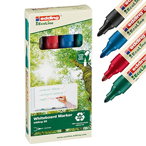 Edding Boardmarker 28 EcoLine, nachfllbar,1,5 - 3 mm, sortiert von edding