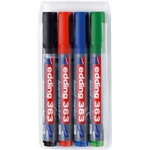 Whiteboardmarker 363, 1-5mm, 4er-Set von edding