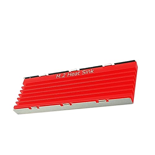 eexuujkl Effiziente Kühlerheizung mit Hochleistungs Kühlkörper, Solid State Drive Kühlkörper, Kühler aus Aluminium, Aluminium Kühlkörper, Rote Einzelschicht von eexuujkl