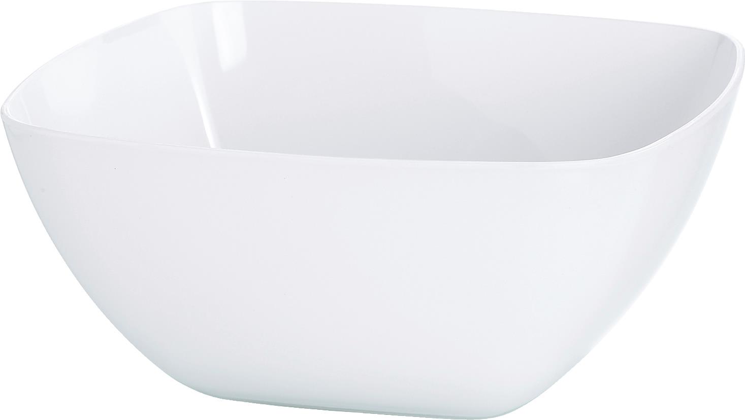 EMSA Vienna Salatsch�ssel wei� 0,6L 504635 - Serviersch�ssel - Kunststoff - Wei� - Quadratisch - 0,6 l - 135 mm (504635) von emsa