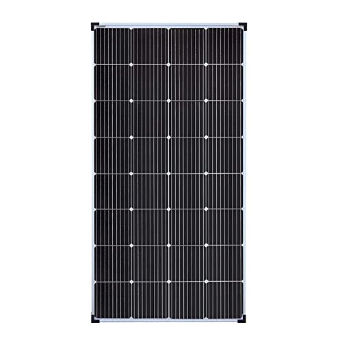 enjoy solar PERC Mono 12V 9-Busbars (9BB) 166 * 166mm Monokristallines Solarpanel ideal für Wohnmobil, Gartenhäuse, Boot (Mono 190W 12V 9-Busbars) von enjoy solar