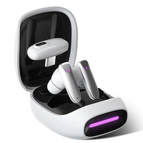 eppfun cutemeet380 VR Bluetooth 5.2 Gaming Kopfhörer Wireless für Meta Quest 2 mit 2,4 GHz USB-C Dongle, 30 ms niedrige Latenz, kompatibel mit PS5, PC, Switch von eppfun