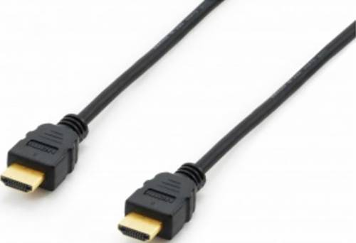 Equip HDMI Anschlusskabel HDMI-A Stecker 7.50m Schwarz 119372 vergoldete Steckkontakte HDMI-Kabel von equip