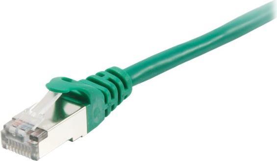 equip - Patch-Kabel - RJ-45 (M) bis RJ-45 (M) - 30,0m - SFTP, PiMF - CAT 6a - halogenfrei, geformt, ohne Haken, verseilt - gr�n (606411) von equip