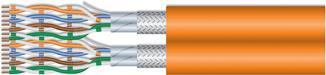 equip Pro - Bulkkabel - 500 m - SFTP -Cat.7 Rohkabel - halogenfrei, robust - orange, RAL 2003 von equip