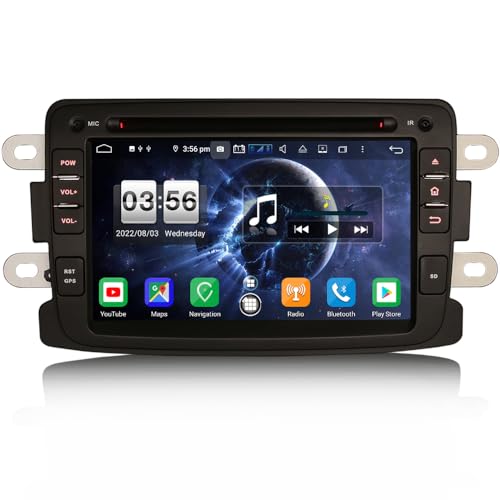 [4G+64G] 8 Kern Android 13 Autoradio Navi für Renault Captur Dacia Sandero Duster Carplay DSP Bluetooth Hände frei WiFi SWC DAB+ GPS SatNav DVR OBD von erisin