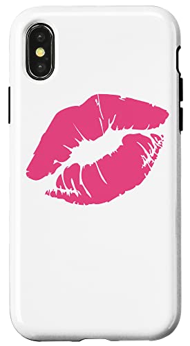 Big Huge Kiss Lippenstift Mark Hülle für iPhone X/XS von es designs