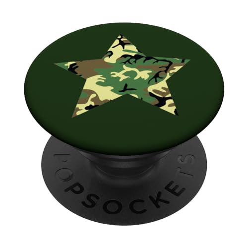 Cooler Camouflage-Stern PopSockets Klebender PopGrip von es designs