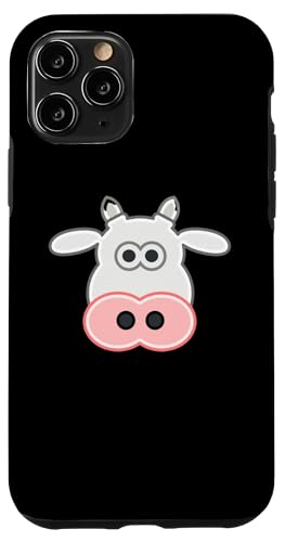Hülle für iPhone 11 Pro Niedliches Kuh-Gesicht von es designs