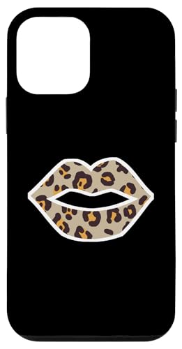 Hülle für iPhone 12 mini Leopardenmuster Lippen Kiss von es designs