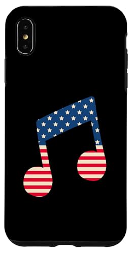 Sterne Streifen Amerikanische Flagge Musiknote Hülle für iPhone XS Max von es designs