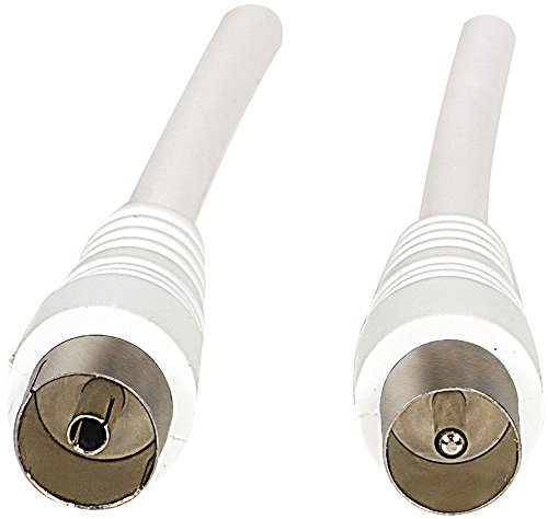 esoSAT Tv Antennenkabel: Koaxial-Antennenkabel Stecker auf Buchse, 10 m, weiß (Antennenkabel Anschluss, Antenne Kabel, Kabelfernsehen) von esoSAT