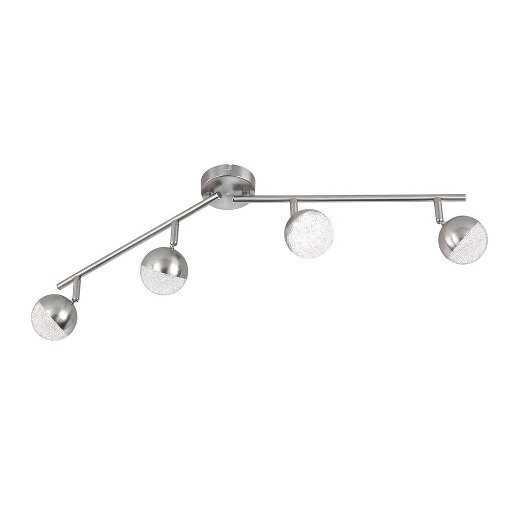 LED Deckenlampe, bewegliche Spots, 4 flammig, L 78 cm von etc-shop