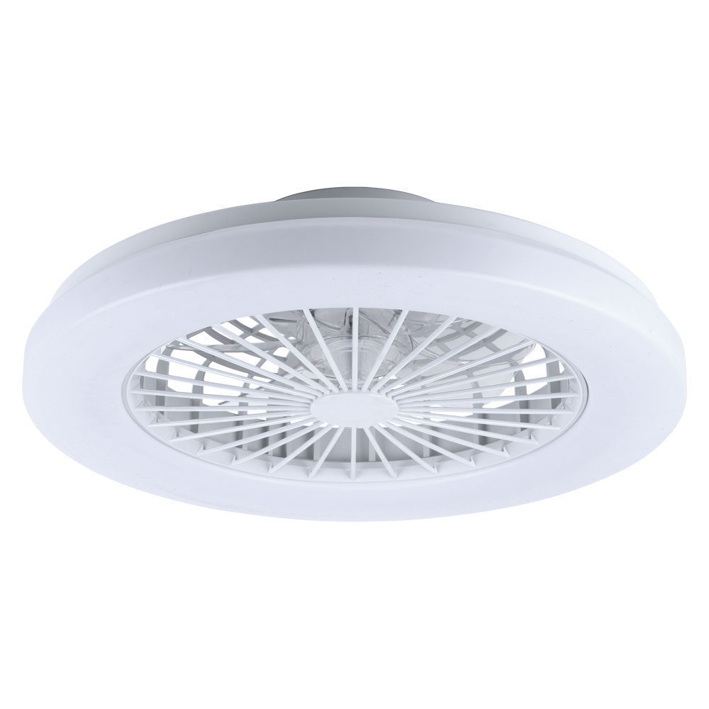 LED Deckenventilator. CCT, Fernbedienung, Timer, 48,5 cm von etc-shop